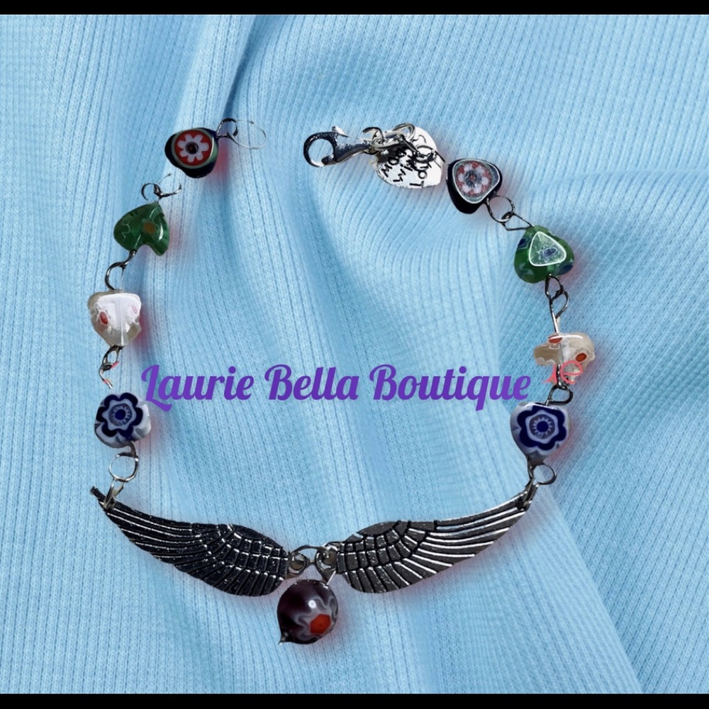 Millefiori And Wings Bracelet